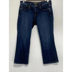 Lucky Brand Womens Jeans 6/28 Crop Classic Rider Medium Wash Blue‎ Casual Ladies